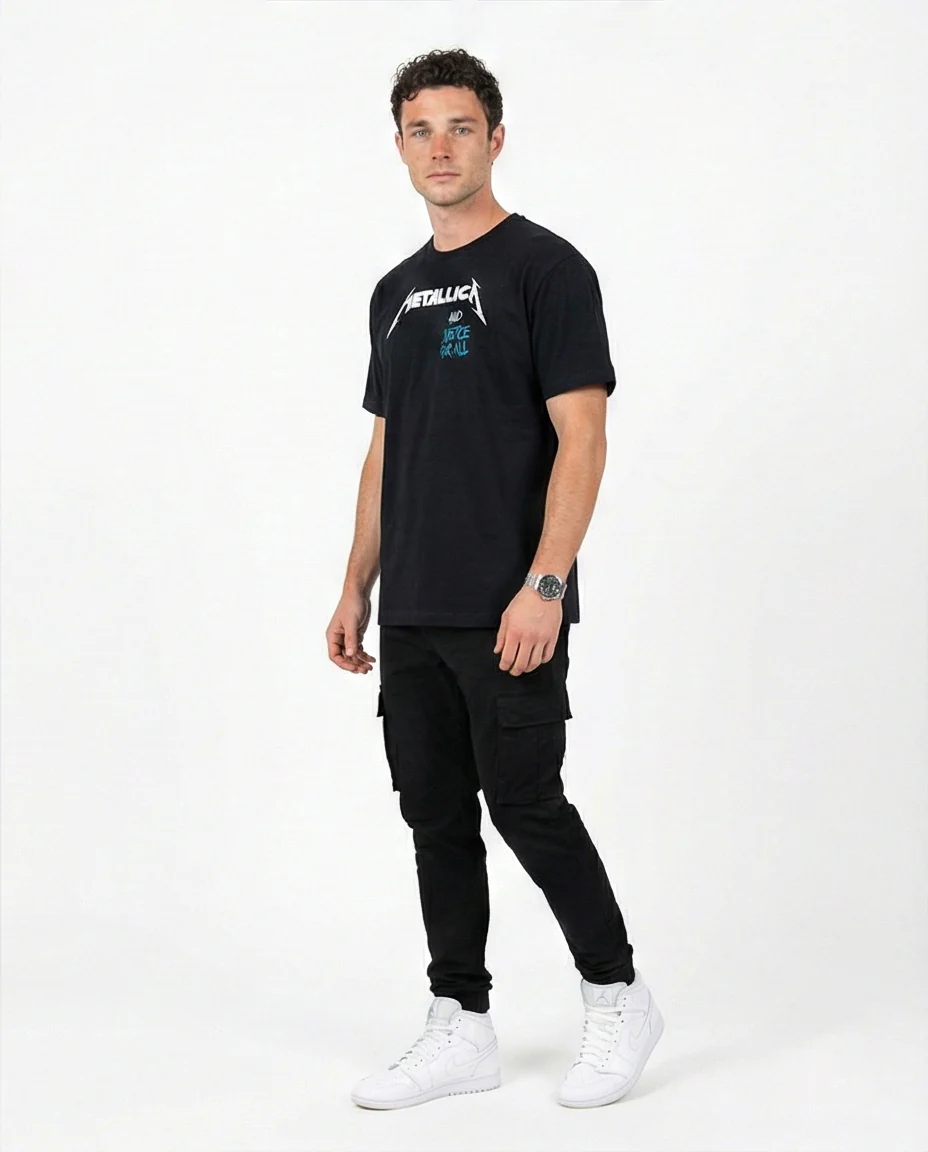 Metallica 'And Justice For All' Graphic Black Tee - Image 4