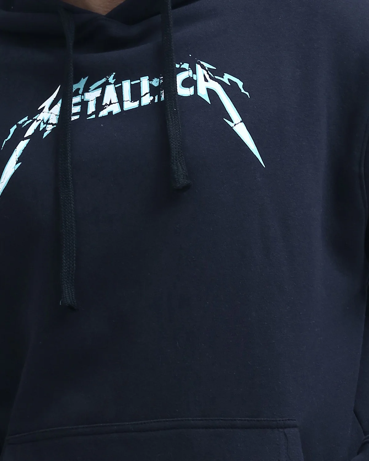 Metallica Navy Graphic Print Winter Hoodie - O199373 - Image 4