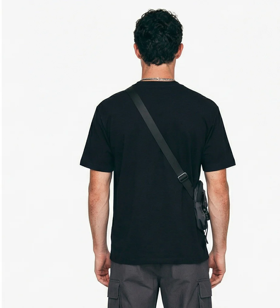 Midnight Essential Relaxed Fit Crew Neck Tee - R217801 - Image 2