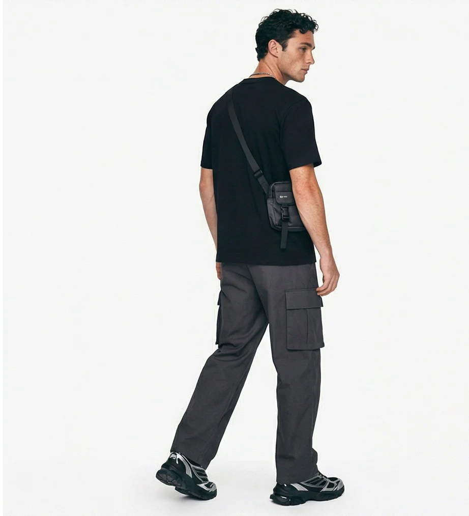 Midnight Essential Relaxed Fit Crew Neck Tee - R217801 - Image 4