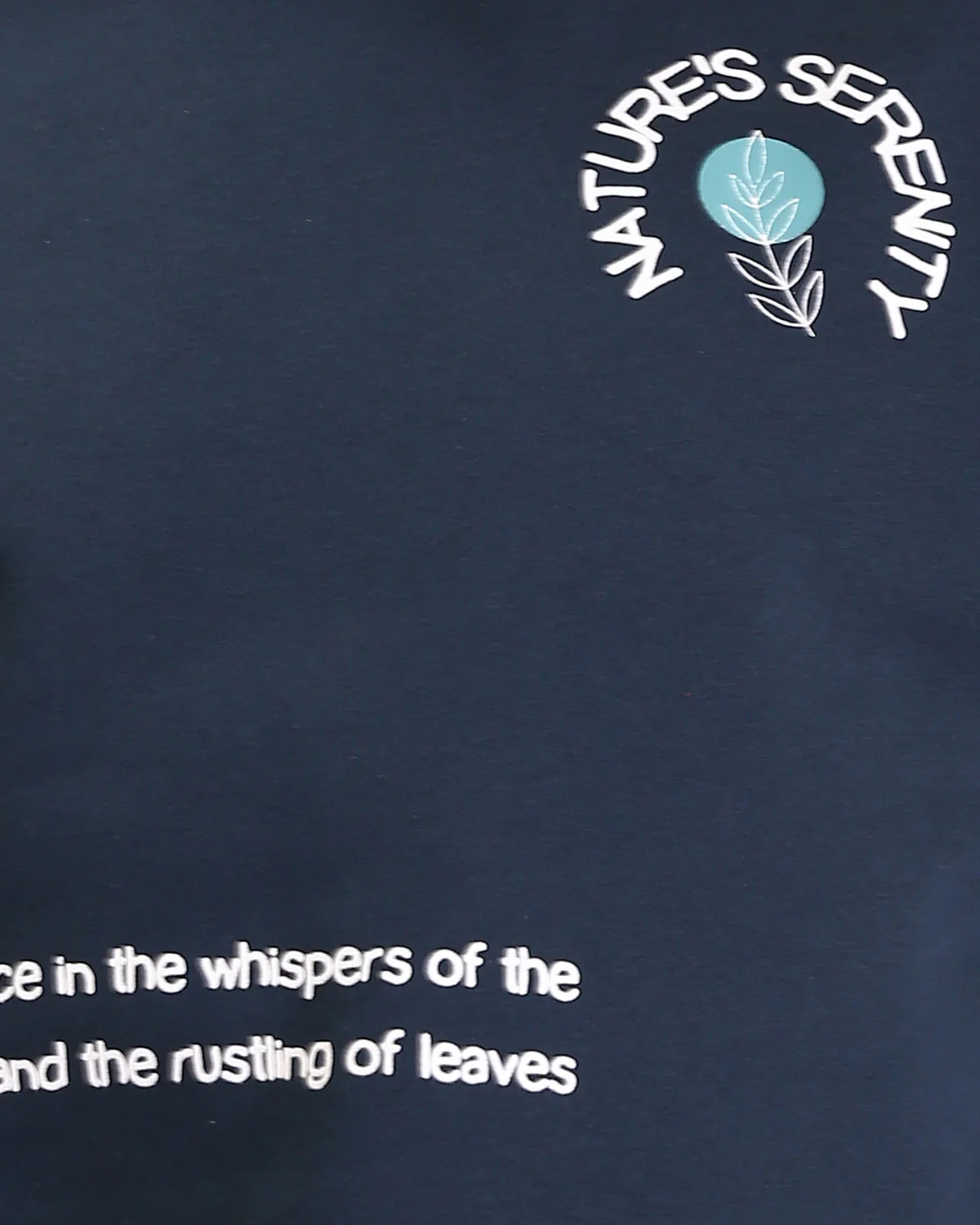 Ravin Nature's Serenity Relaxed Graphic Sweatshirt – Navy - R212201 - Image 4