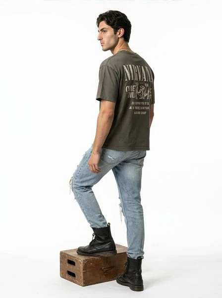 Nirvana Come As You Are Graphic Oversized T-Shirt - R216574 - Image 4