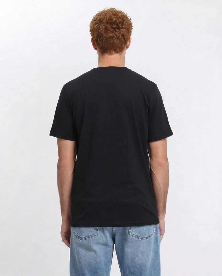 Ravin NYC Globe Graphic T-Shirt – Black - R209367 - Image 2