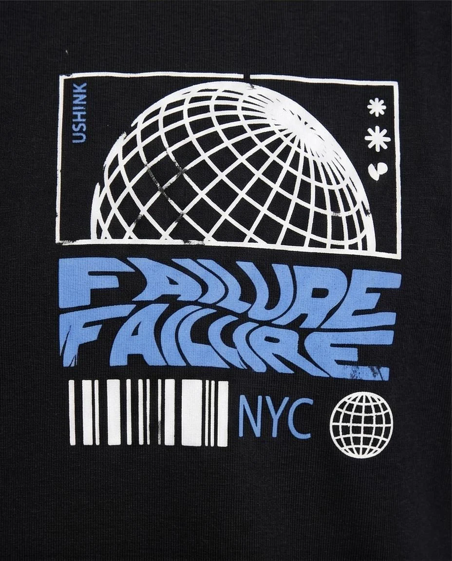 Ravin NYC Globe Graphic T-Shirt – Black - R209367 - Image 3