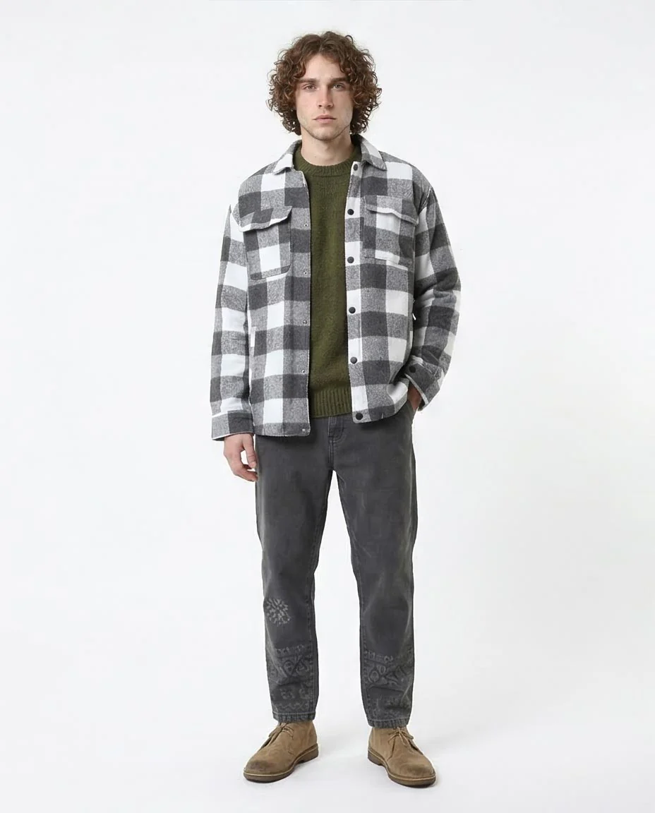 Ravin Men’s Buffalo Check Heavyweight Shacket - O178144 - Image 3