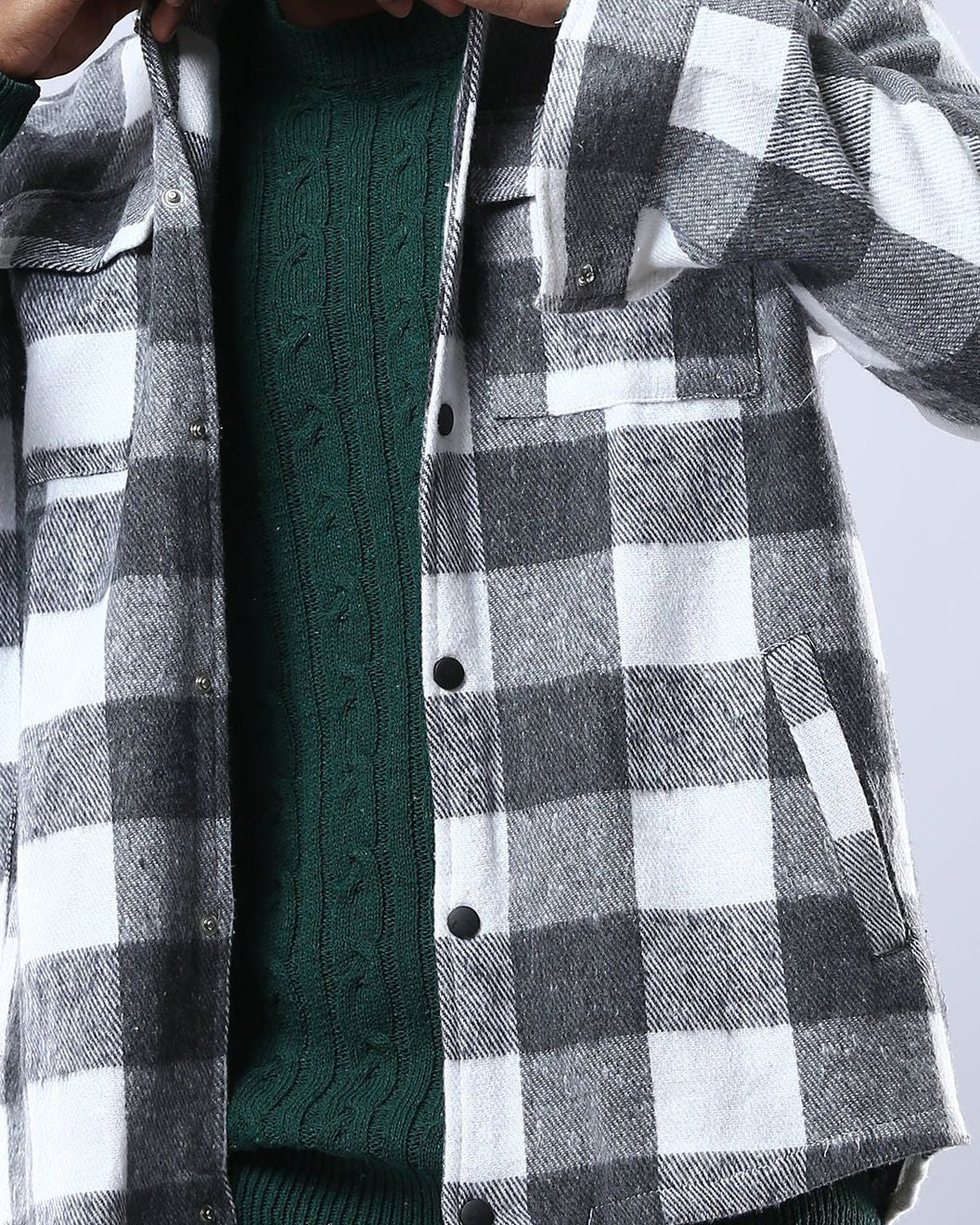 Ravin Men’s Buffalo Check Heavyweight Shacket - O178144 - Image 4