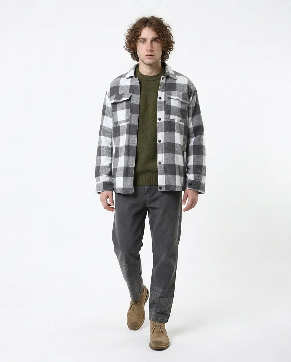 Ravin Men’s Buffalo Check Heavyweight Shacket - O178144 - Image 5