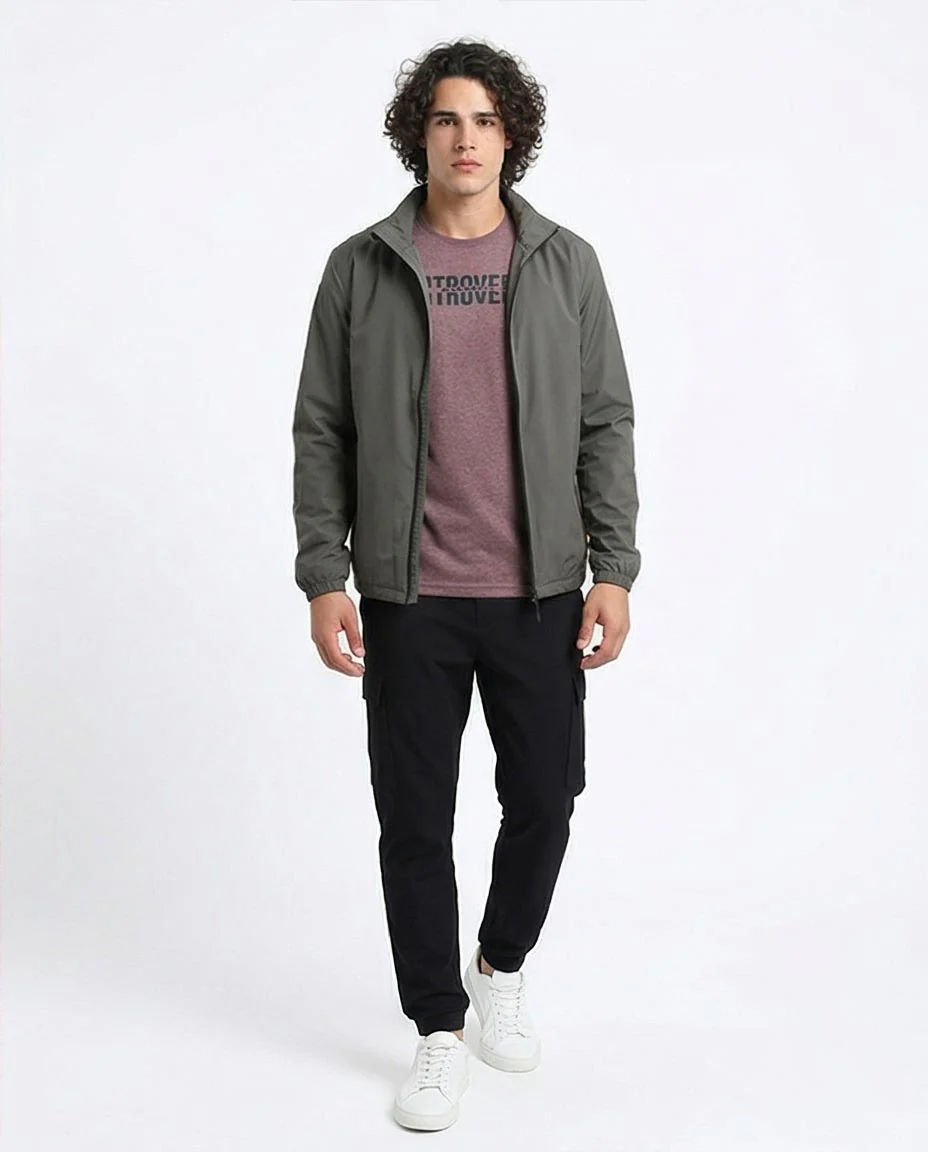 Ravin Men’s Burgundy Heather "Introvert" Graphic T-Shirt – Elevated Street Style - O178955 - Image 4