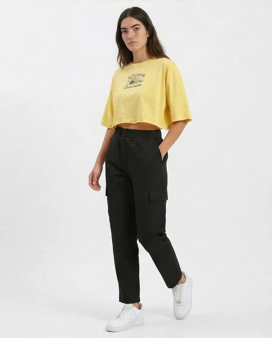 Ravin Women's Exploring Colorado Graphic Cropped Tee – Yellow - o189272 - Image 4