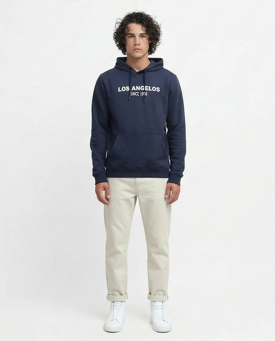 Ravin Men's Los Angeles Graphic Hoodie - Navy - o193142 - Image 4