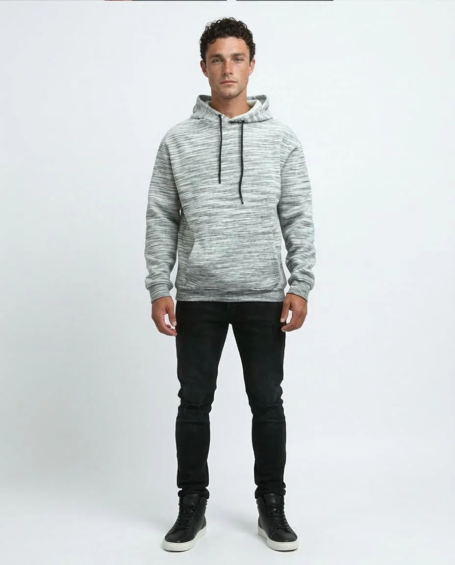 Ravin Men's Melange Knit Fleece Hoodie - o197299 - Image 3