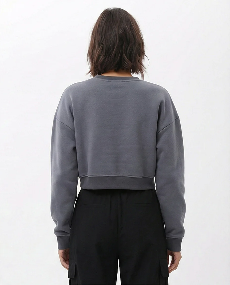Women's Unbroken Heart Graphic Cropped Sweatshirt - O197579 - Image 2