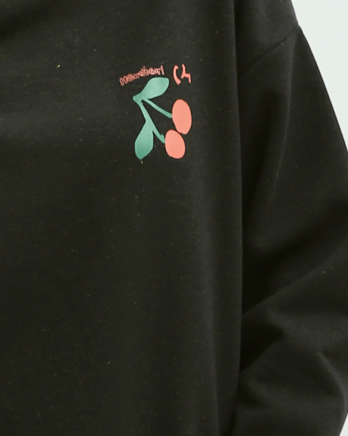 Ravin Heartbeat Rhythm Graphic Oversized Hoodie – Black - o197590 - Image 4