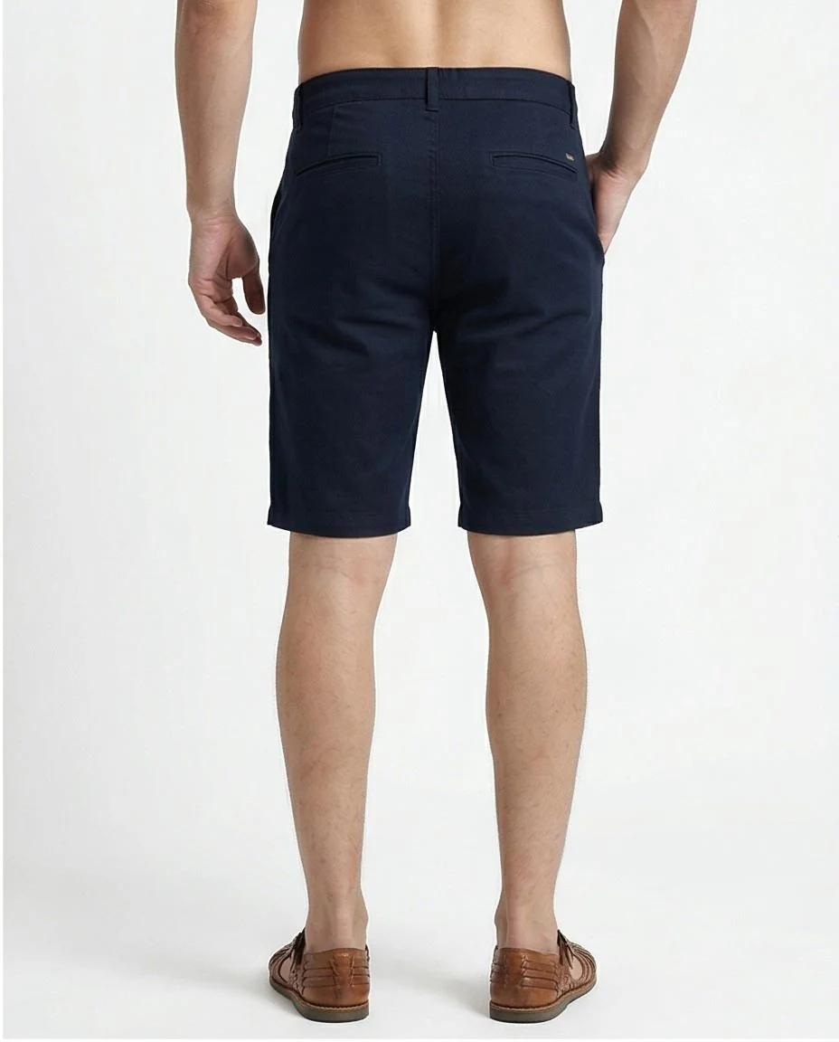 Ravin Men’s Slim-Fit Navy Chino Shorts – Classic Tailored Casual Shorts for Men - O199082 - Image 2