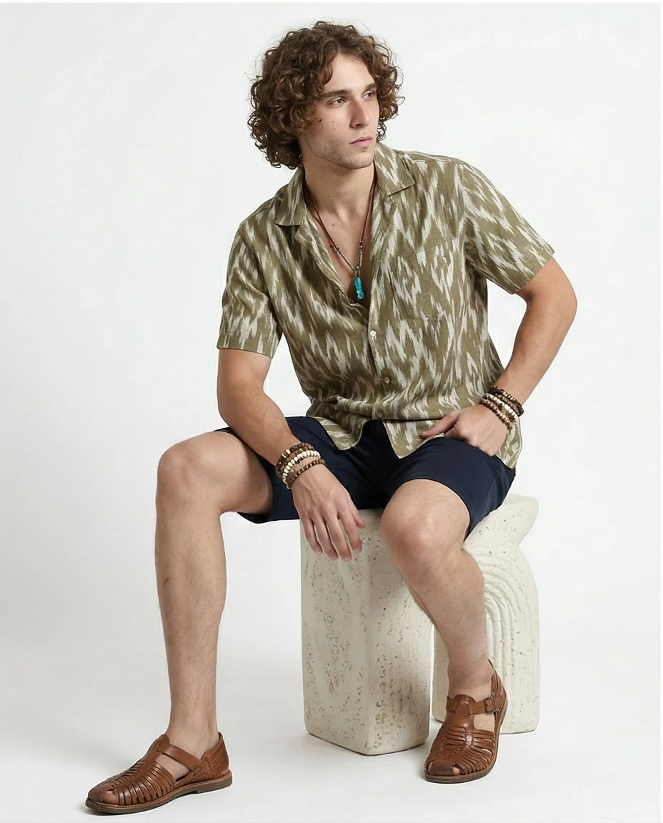 Ravin Men’s Slim-Fit Navy Chino Shorts – Classic Tailored Casual Shorts for Men - O199082 - Image 3