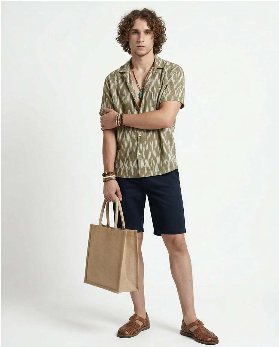 Ravin Men’s Slim-Fit Navy Chino Shorts – Classic Tailored Casual Shorts for Men - O199082 - Image 4