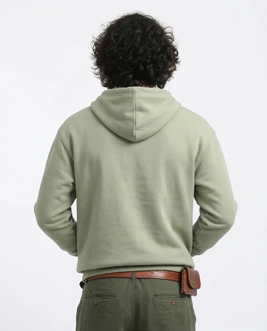 Ravin Men's Sage Green Distressed Graphic Hoodie - o199186 - Image 2