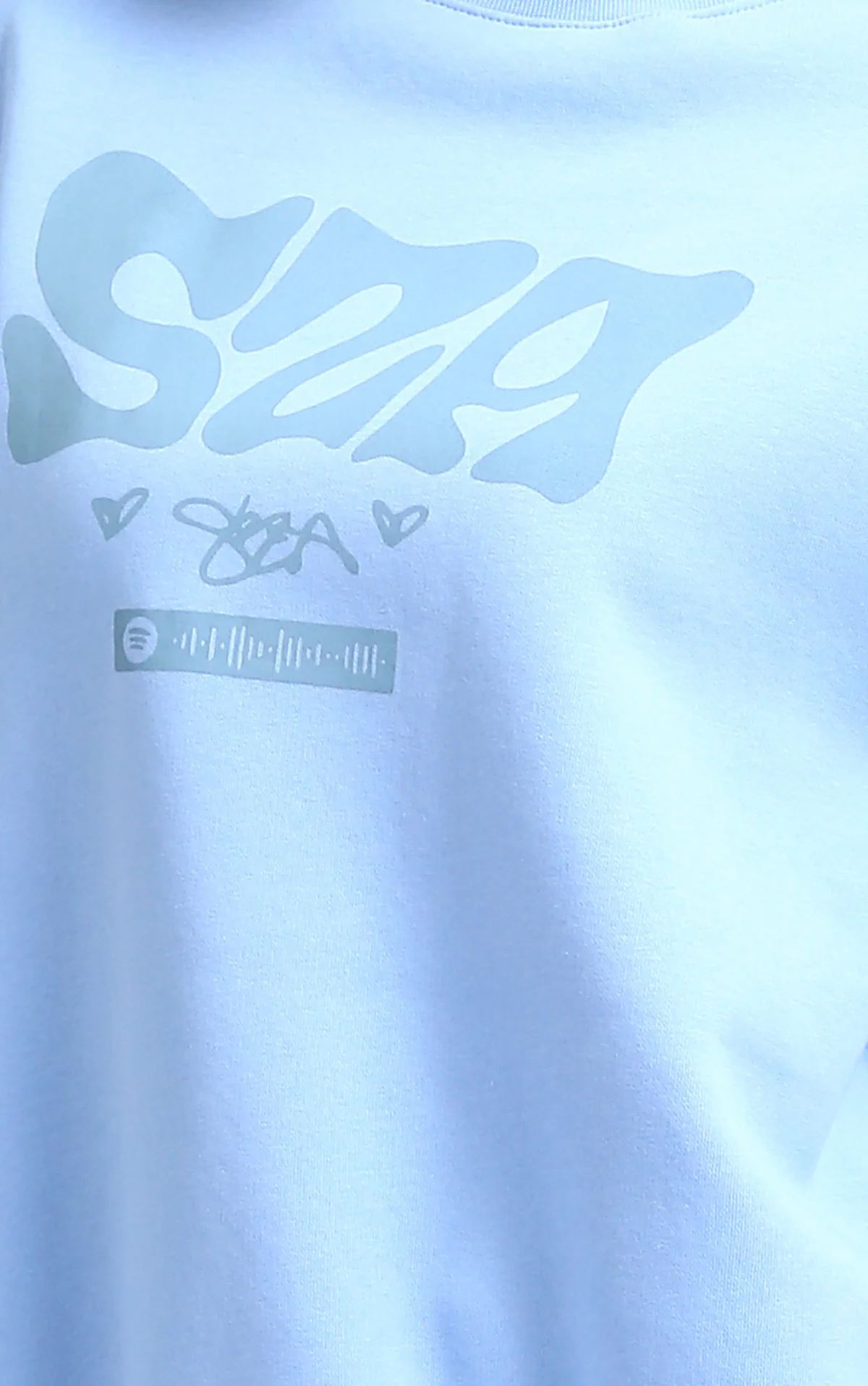 Ravin x SZA "Without Limits" Oversized Crewneck Sweatshirt – Light Blue - O199197 - Image 4