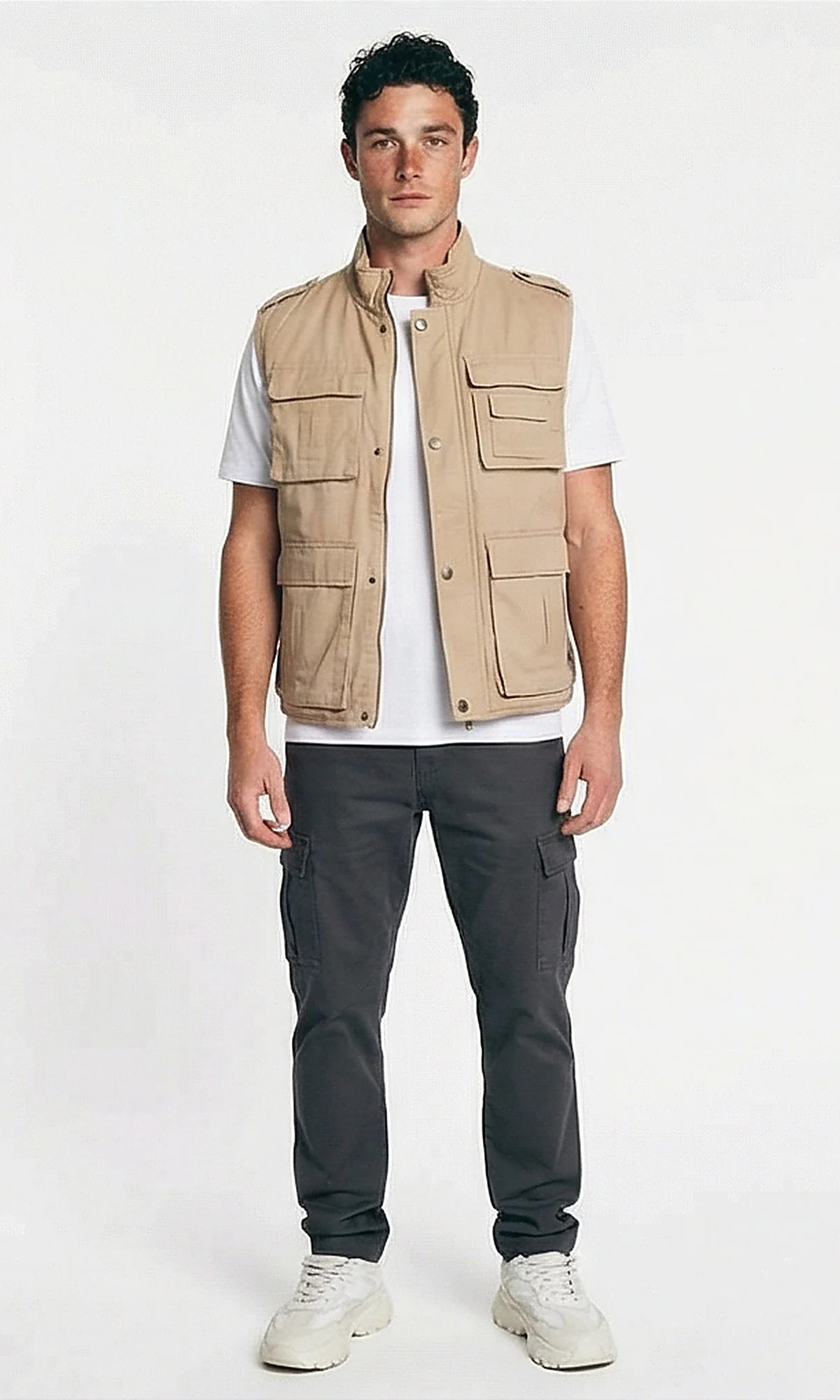 Stone Utility Multi-Pocket Cargo Vest - O199956 - Image 3