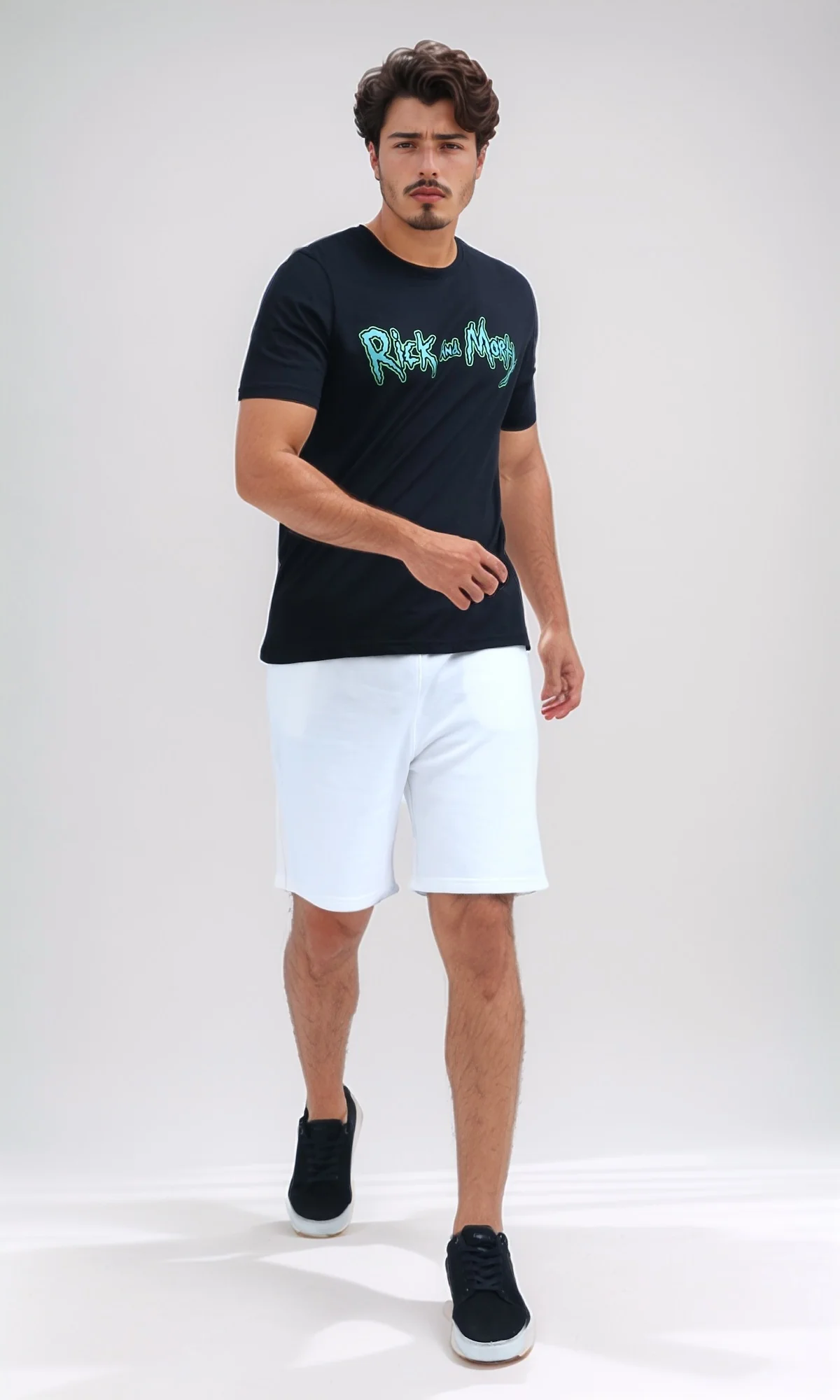 White Drawstring Elasticated Waist Sweat Shorts - O202114 - Image 5