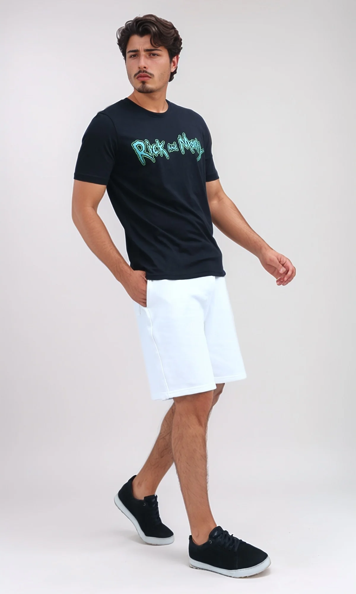 White Drawstring Elasticated Waist Sweat Shorts - O202114 - Image 7