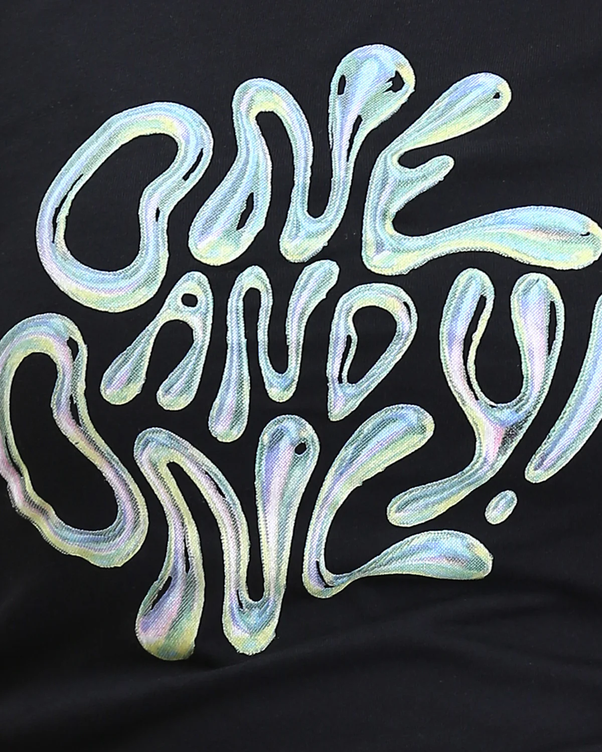 Ravin | "One and Only" Liquid Chrome Graphic Baby-Tee - Black - R207790 - Image 4