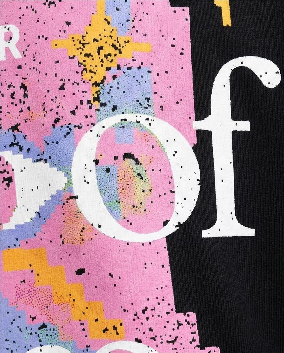 RAVIN "Out Of Office" Pixel Graphic Oversized T-Shirt – 100% Premium Cotton - Black - R209400 - Image 3