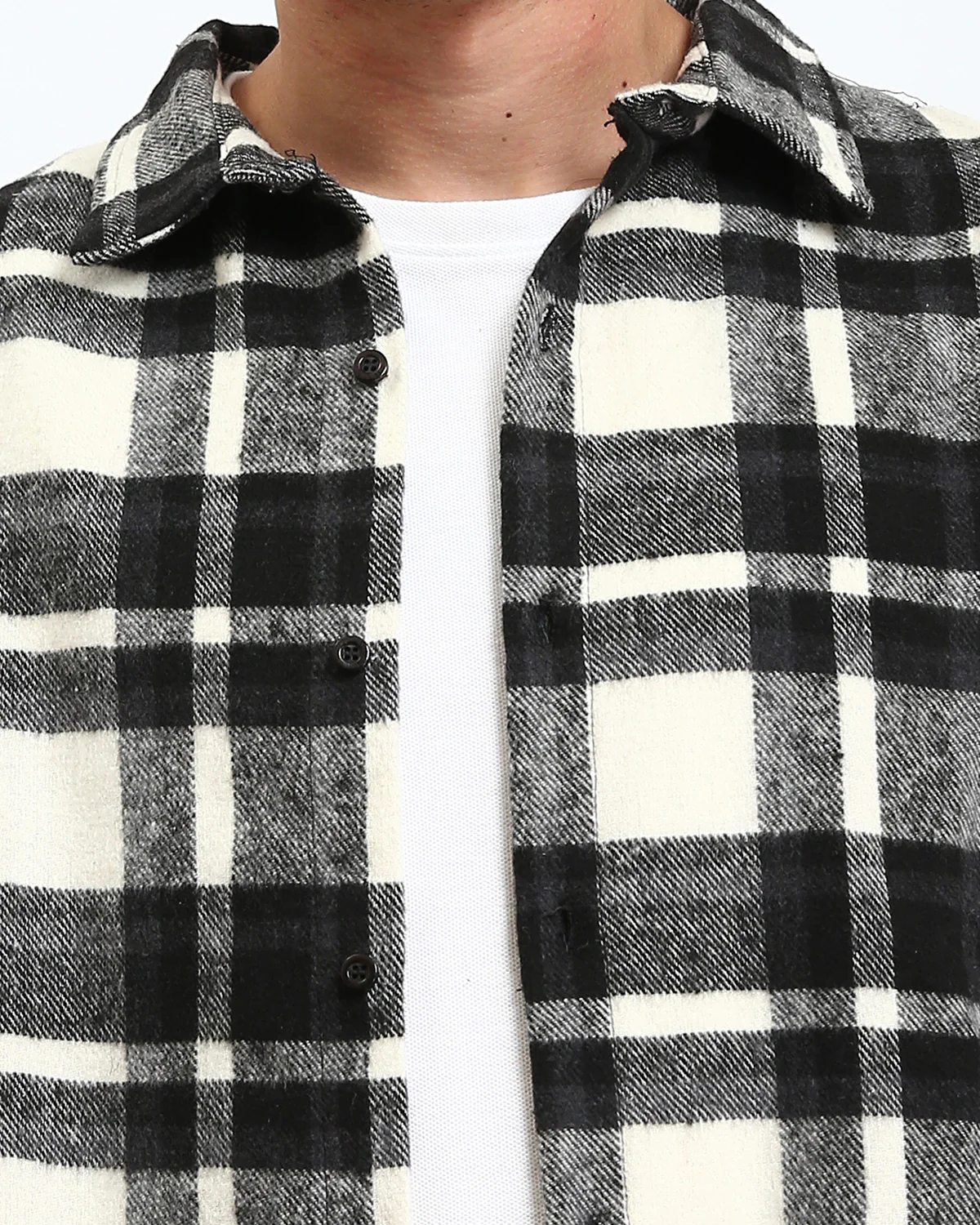 Ravin Oversized Brushed Flannel Buffalo Plaid Shirt - R212081 - Image 4