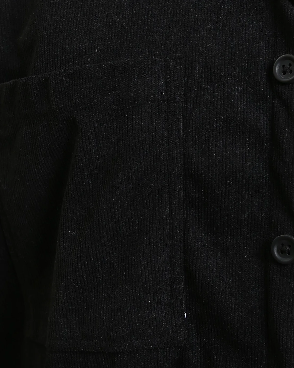 Ravin Oversized Corduroy Shirt-Jacket in Onyx Black - R214898 - Image 4
