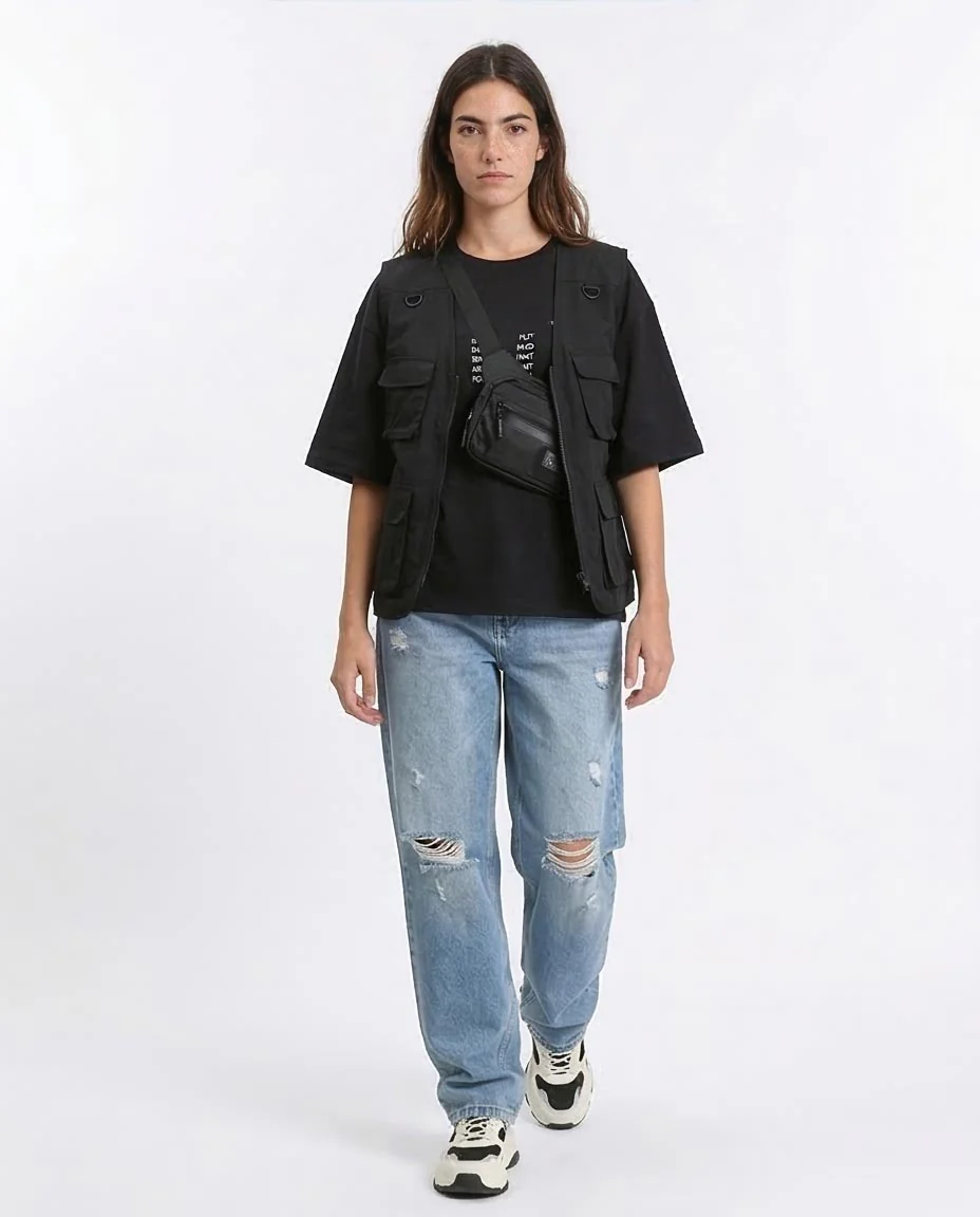 Ravin Oversized Graphic Tee – "Beyond Your Control" Heavy Cotton T-Shirt - Black - R209133 - Image 3
