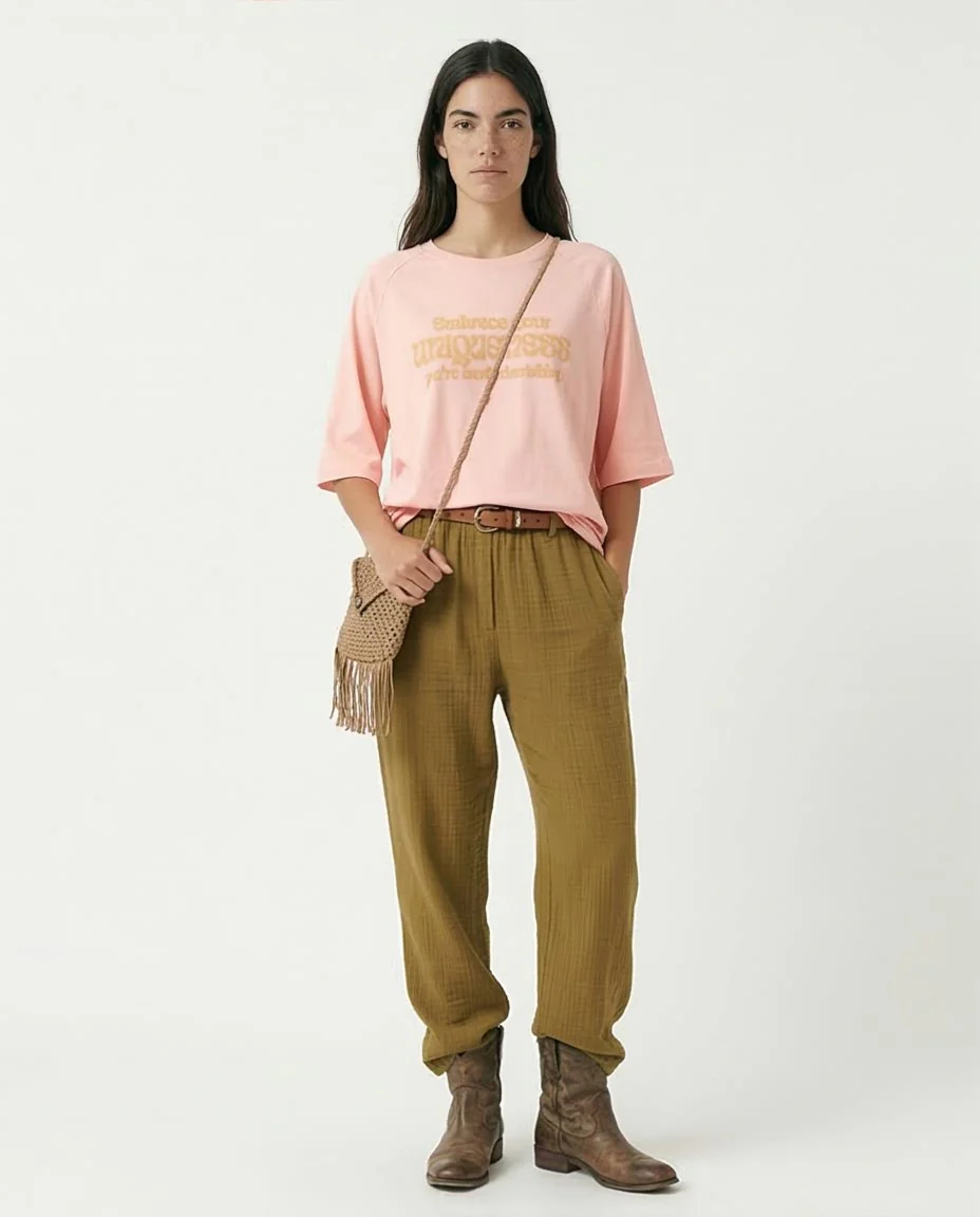 Ravin Oversized Graphic Tee – "Embrace Your Uniqueness" - Simon - R208518 - Image 3