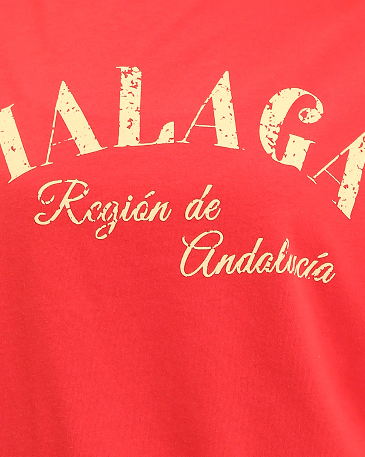 Ravin Oversized Graphic Tee: Malaga Retro Vibes and Andalusian Allure- Red - R209225 - Image 4