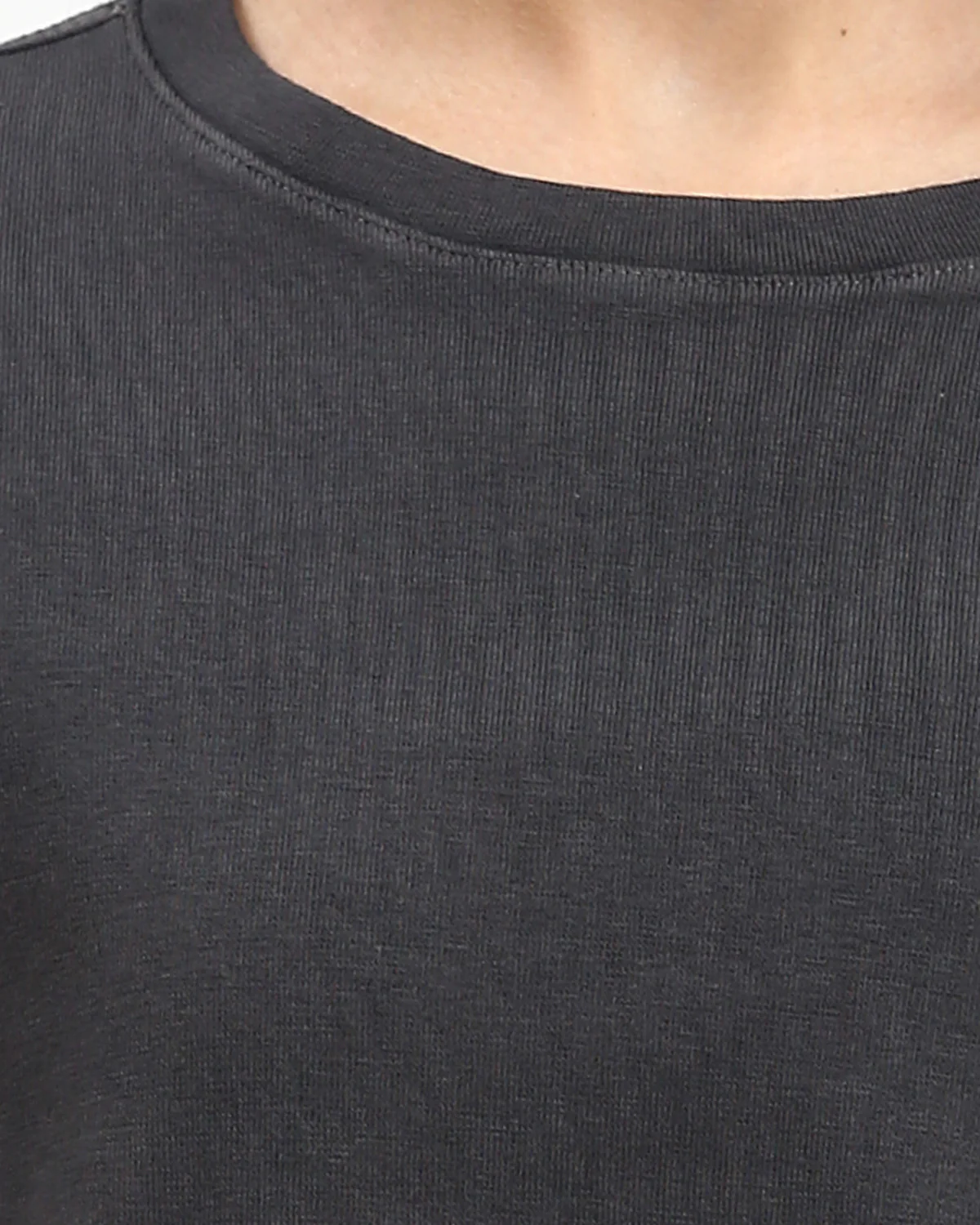 Ravin Oversized Vintage-Wash Cotton T-Shirt – Charcoal - R206499 - Image 4