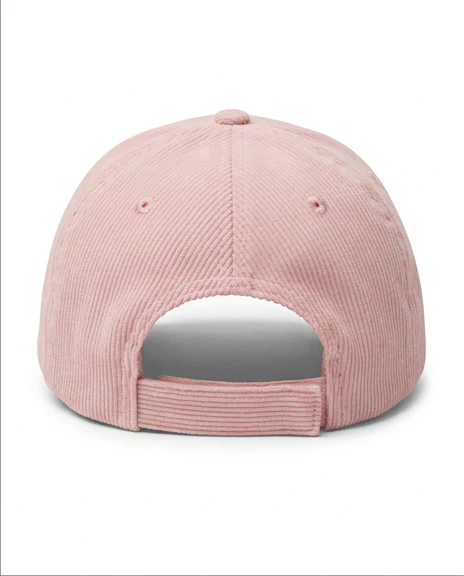 Pastel Pink Corduroy Textured Baseball Cap - R217533 - Image 2