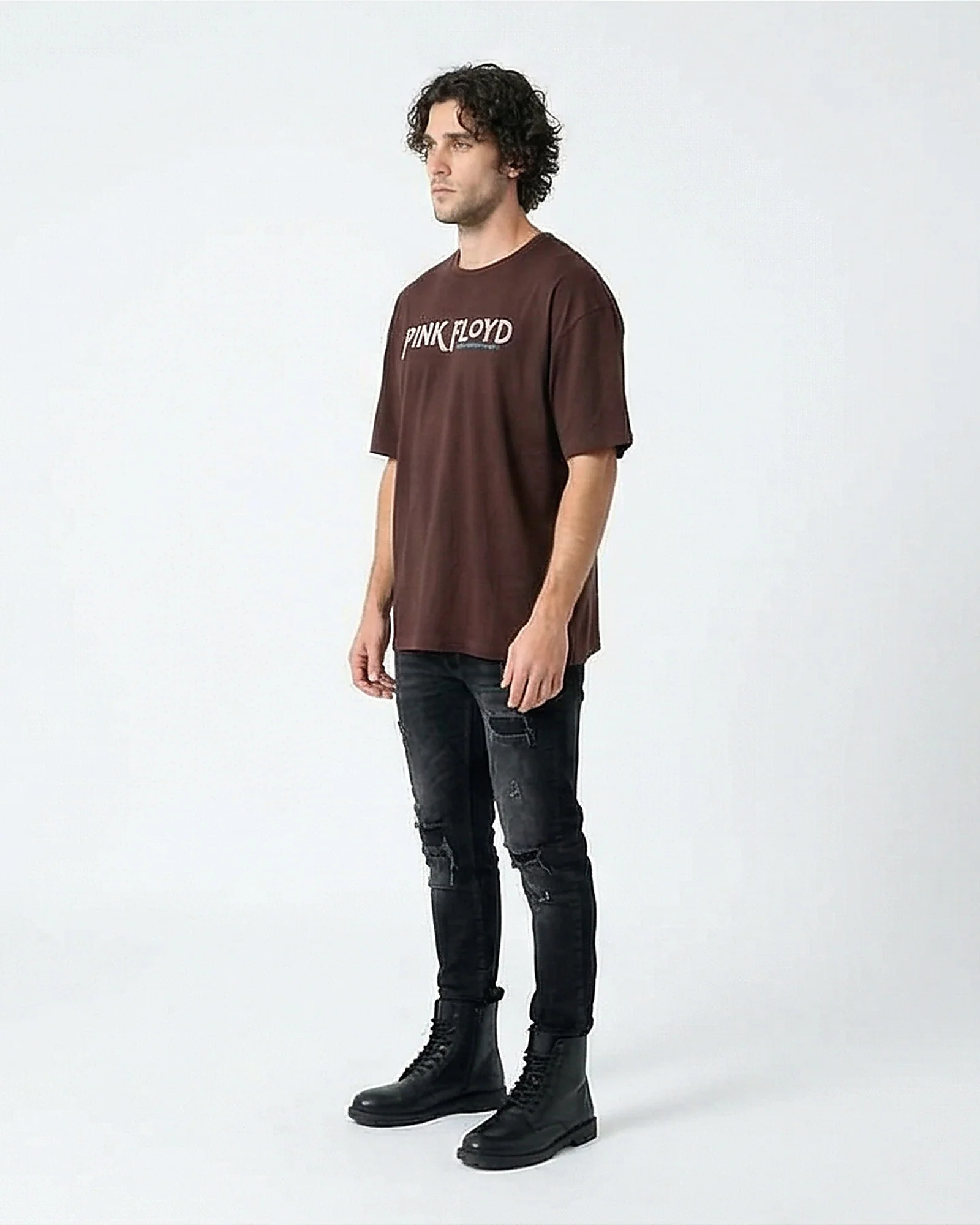Pink Floyd North American Tour Graphic Oversized T-Shirt - Image 4