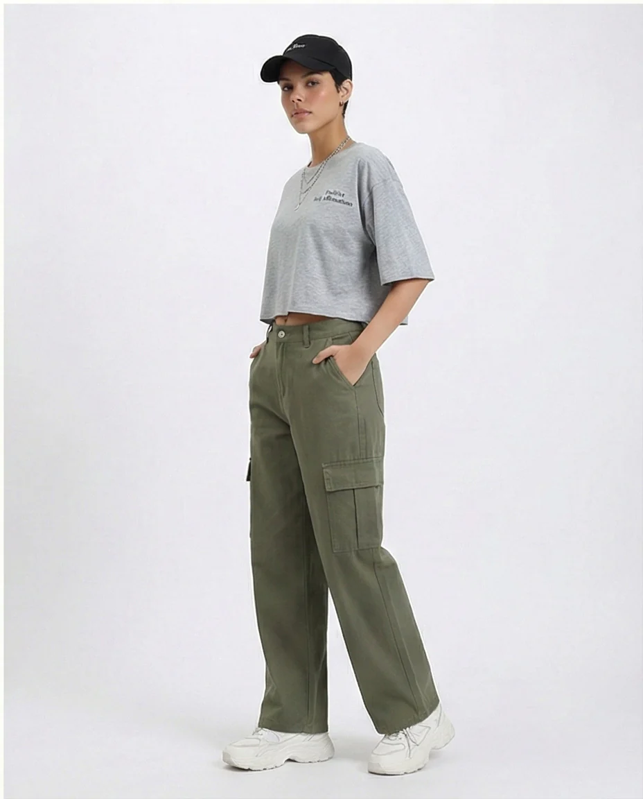 R209244 - Printed Relaxed Fit Cotton Tee - Heather Grey - Image 5