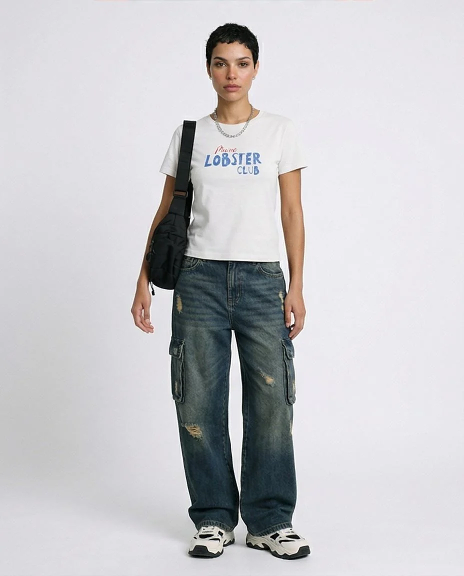 Ravin Maine Lobster Club Distressed Graphic T-Shirt - White - R216300 - Image 3
