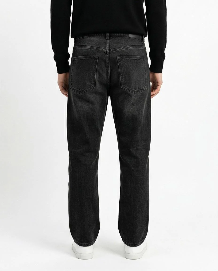Ravin Men’s Elevated Straight-Leg Denim – Washed Charcoal - R217114 - Image 2