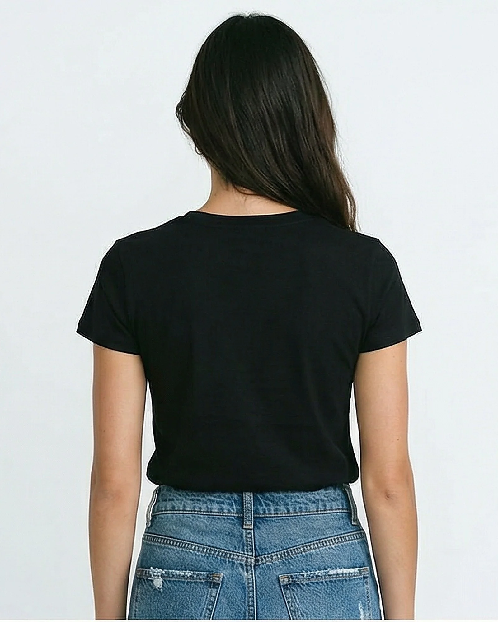 Women's Sporty & Chic Script Graphic Tee - Black - R217233 - Image 2