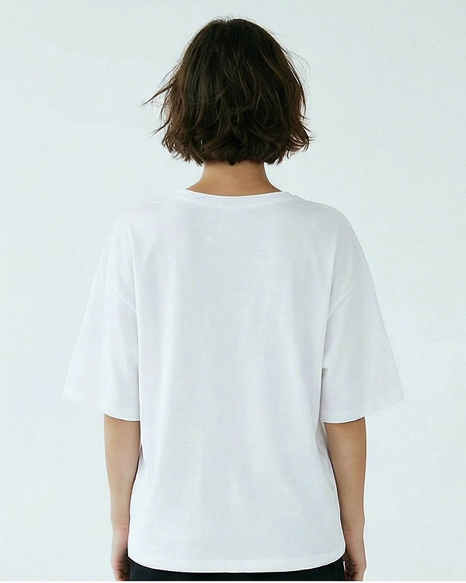 Essential White Oversized Crew Neck T-Shirt - R217418 - Image 2