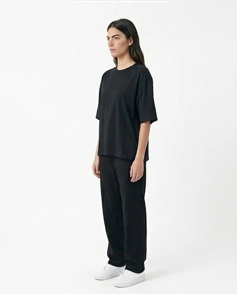 Seam-Detail Oversized Boxy Tee in Noir - R217435 - Image 6