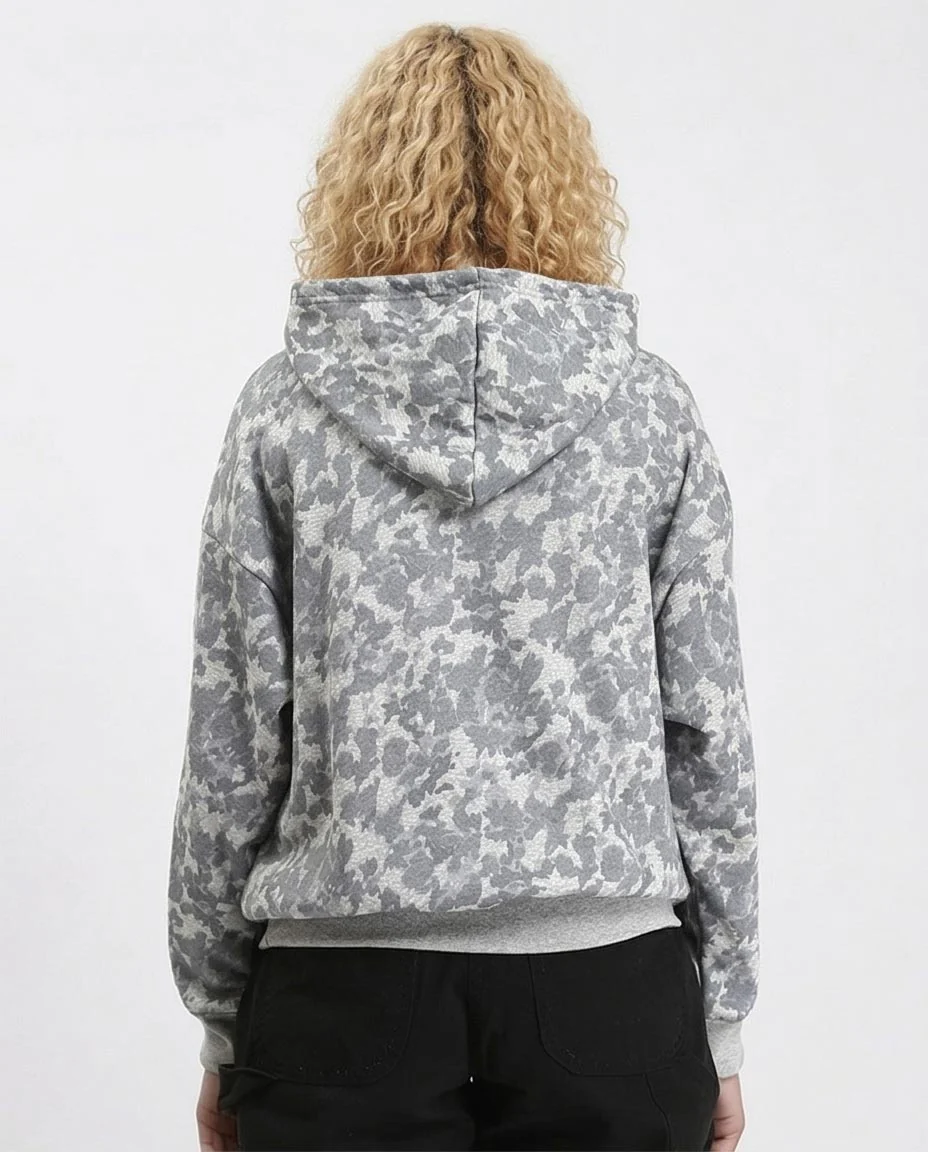 Ravin Camo-Print Drop-Shoulder Relaxed Hoodie - Grey - R214520 - Image 2