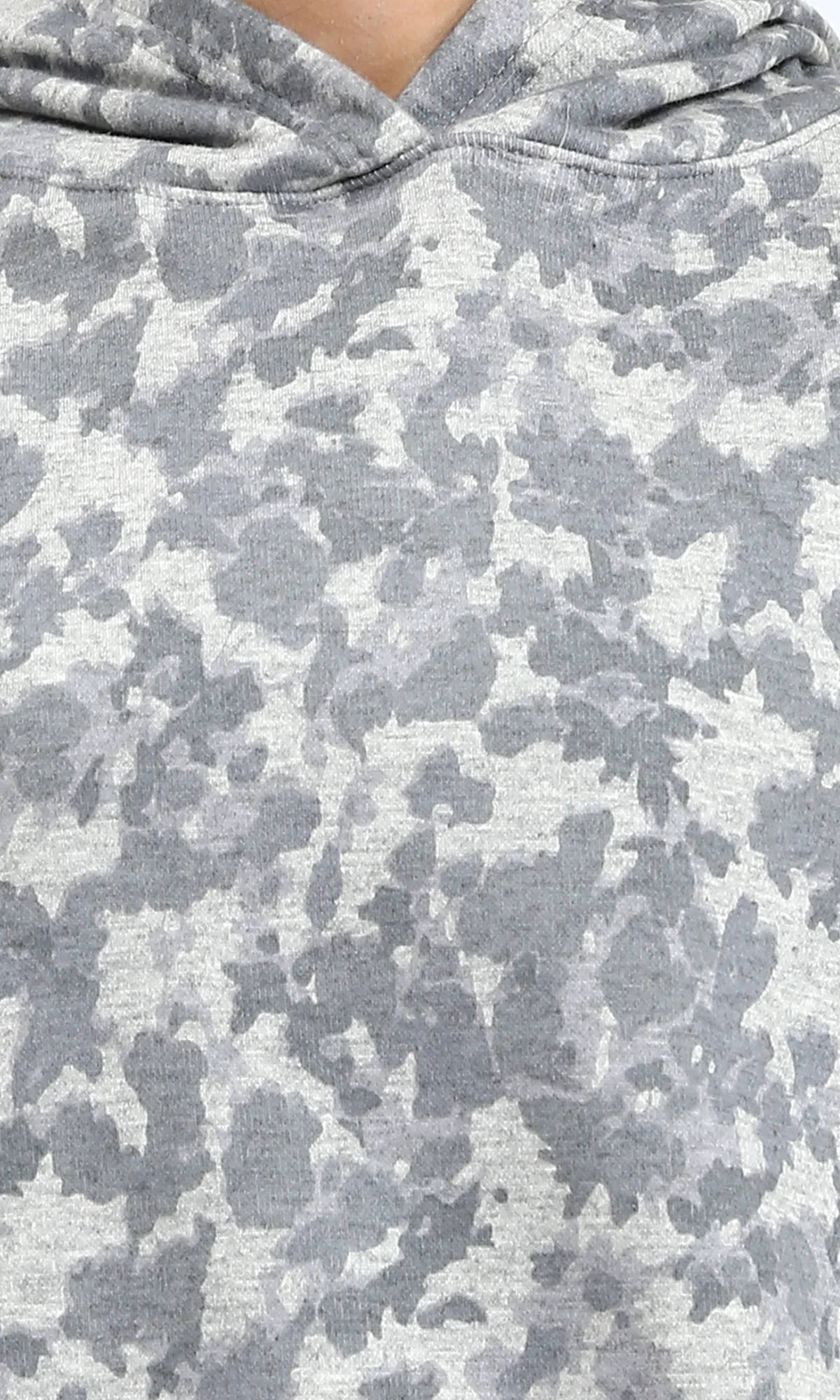 Ravin Camo-Print Drop-Shoulder Relaxed Hoodie - Grey - R214520 - Image 3