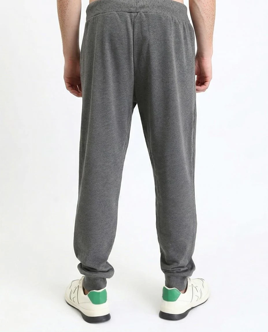 Ravin Men's Charcoal Grey Marl Utility Joggers with Zippered Detail - R210690 - Image 2