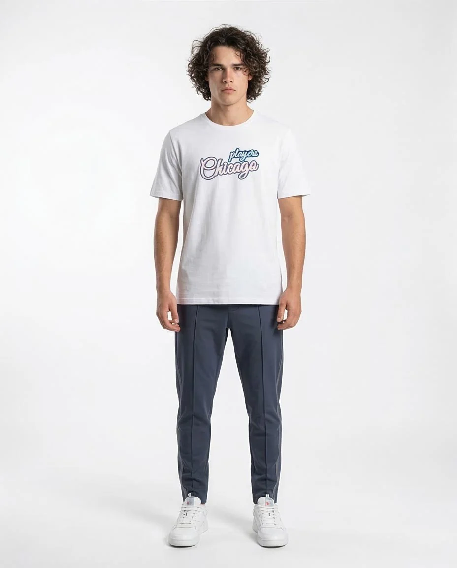 Ravin Men's "Chicago 27" Graphic Cotton T-Shirt - White - R212490 - Image 3