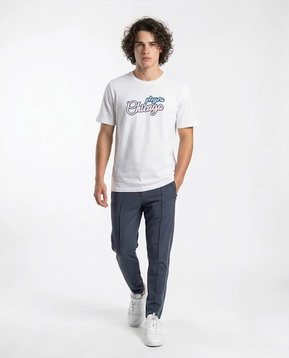Ravin Men's "Chicago 27" Graphic Cotton T-Shirt - White - R212490 - Image 4
