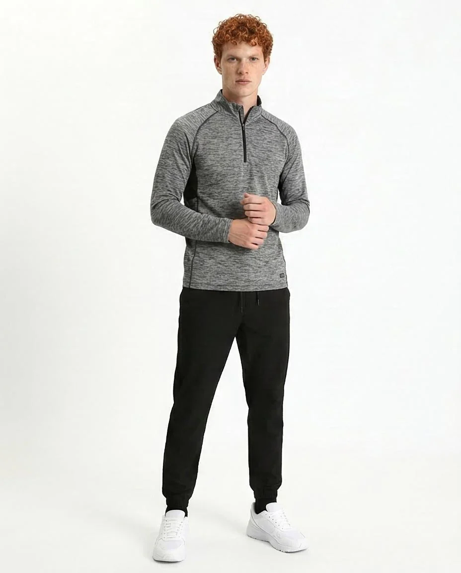 Ravin Men’s Essential Sport-Luxe Jogger Pants - Black - R213324 - Image 4