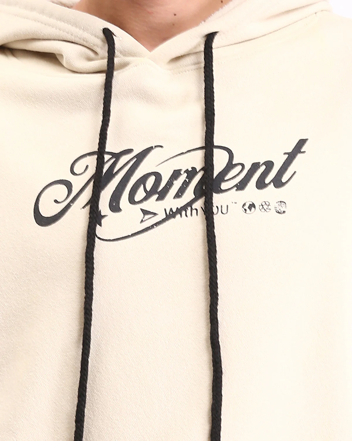 Ravin | "Moment" Oversized Graphic Hoodie – Sandstone - R208842 - Image 4
