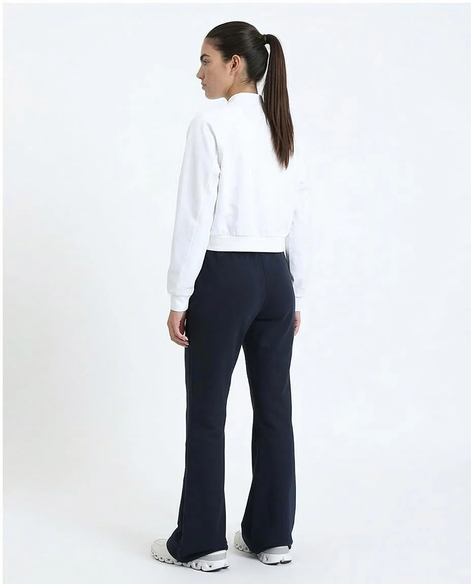 Ravin Pintuck Flared Sweatpants – Navy - R213763 - Image 5
