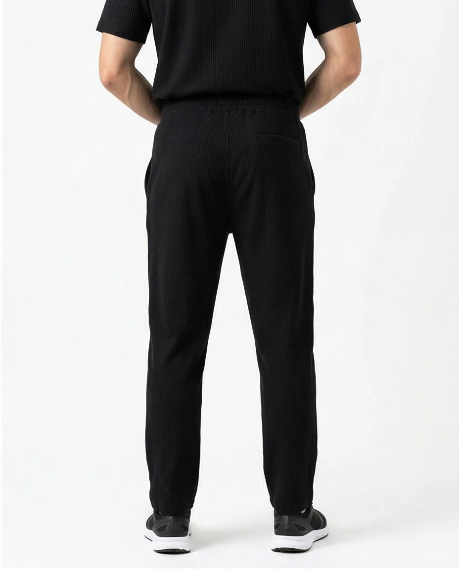 Ravin Ribbed Knit Straight-Leg Pants – Stealth Black - R217420 - Image 2